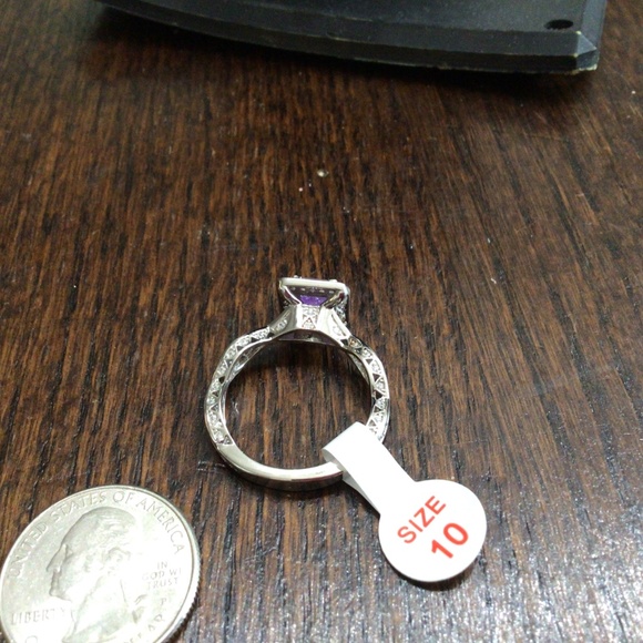 Bomb Party “ Catch A Unicorn Bringback” ring size 10 Lab created lavender crysta - Picture 6 of 7